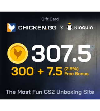Chicken.GG 300 + 7.5 FREE Tokens Key GLOBAL